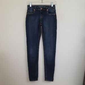 Justice Blue Skinny Faded Jeans Youth 14R
